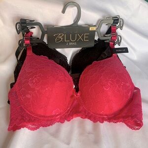 SET(2) SEXY LACE BRA🩷🖤(NWOT)